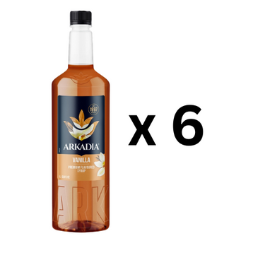 arkadia premium vanilla syrup 1L - 1 box of 6
